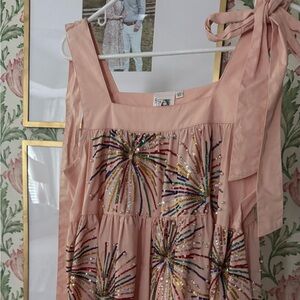 Queen of Sparkles, sequin firework dress